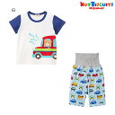 セール20%OFF ミキハウス ホットビスケッツ MIKIHOUSE Hot Biscuits 車柄半袖パジャマ(6分丈パンツ) キッズ ベビー 男の子【メール...