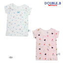 ポッキリ価格セール30%OFF以上 ミキハウス ダブルビー MIKIHOUSE Double B ドット&アイス柄半袖Tシャツセット【肌着】 女の子 ベビー キッズ 女の子 アウトレットセール 【メール便可】