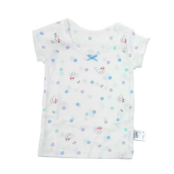 セール30％OFF ミキハウス ダブルビー MIKIHOUSE Double B ドット＆アイス柄半袖Tシャツセット【肌着】 女の子 ベビー キッズ 女の子 アウトレットセール 【メール便可】