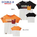 セール30%OFF ミキハウス ダブルビー MIKIHOUSE Double B 配色切替胸元ポケット半袖Tシャツ 日本製 【メ-ル便可】 キッズ ベビー 男の子 アウトレットセール