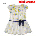 セール50％OFF 半額 ミキハウス MIKIHOUSE 花レース柄ワンピース 女の子 【メ-ル便可】 キッズ アウトレットセール