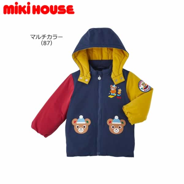 【ポイント20倍(スーパーSALE期間限定)】ミキハウス MIKIHOUSE プッチー雪遊びジャンパー 男の子