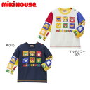 ミキハウス MIKIHOUSE プッチーパズルブロック長袖Tシャツ 男の子 女の子 日本製 キッズ ベビー 【メール便可】(4)