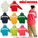 ミキハウス MIKIHOUSE 裏毛パイルロゴパーカー (大人用)WEB LIMITED