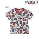 ミキハウス ダブルビー MIKIHOUSE Double B　ブルくん総柄半袖Tシャツ 男の子 日本製  キッズ ベビー