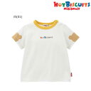 ミキハウス ホットビスケッツ MIKIHOUSE Hot Biscuits お袖にクマのシルエット半袖Tシャツ 男の子 女の子 【メ-ル便可】 キッズ ベビー