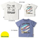 セール20%OFF ムージョンジョン moujonjon 新幹線電車仕掛け踏切半袖Tシャツ 男の子 【メール便限定送料無料】キッズ ベビー