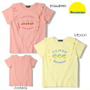 セール30％OFF ムージョンジョン moujonjon　フルーツ刺繍フリル付き半袖Tシャツ 女の子 【メール便限定送料無料】【メール便発送の都合上、送料別商品との同梱発送は出来ません（可能な場合に限りご対応致します）】 ベビー キッズ ジュニア