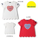 セール10%OFF ムージョンジョン moujonjon ボーダーハートスカラップ半袖Tシャツ 女の子 【メール便限定送料無料】【メール便発送の都合上、送料別商...