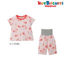 ミキハウス ホットビスケッツ MIKIHOUSE Hot Biscuits キャビットちゃん半袖パジャマ(6分丈パンツ) キッズ ベビー 女の子 【メール便可】