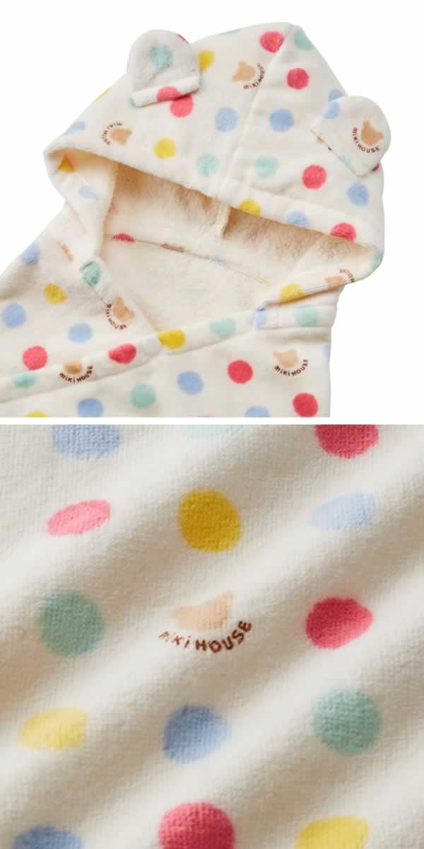 ミキハウス MIKIHOUSE ドットとクマ柄...の紹介画像3