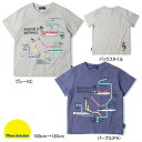 セール20%OFF ムージョンジョン moujonjon JR新幹線電車路線図半袖Tシャツ 男の子【メール便限定送料無料】