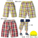 セール10%OFF ムージョンジョン moujonjon マドラスチェック6分丈パンツ【メール便限定送料無料】キッズ ベビー ジュニア 男の子