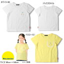 セール10%OFF ムージョンジョン moujonjon花刺繍入りポケット半袖Tシャツ 【メール便可】 ベビー キッズ ジュニア 女の子