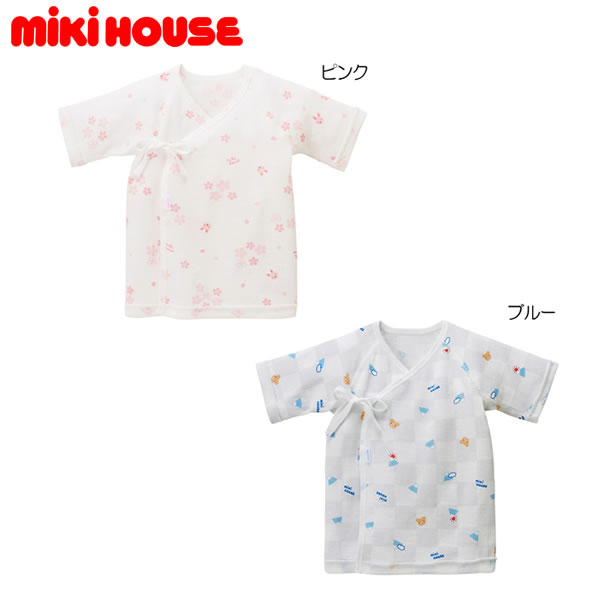 ミキハウス MIKIHOUSE　ピュアベールニットガーゼ短肌着【通年】【日本製】【メール便可】