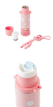 ミキハウス（MIKIHOUSE）　プッチー＆うさこステンレスボトル（水筒）（500ml）【日本製）【箱付） 【キッズ】