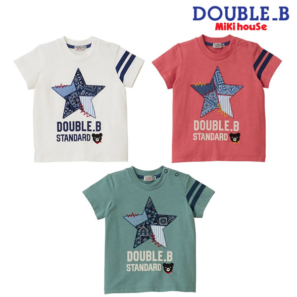 セール40％OFF ミキハウス ダブルビー MIKIHOUSE Double B ペイズリー半袖Tシャツ 男の子 日本製 キッズ ベビー 【メール便可】のサムネイル