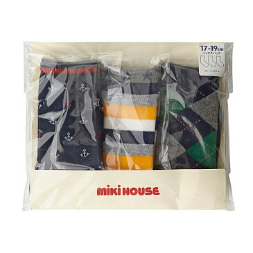 ミキハウス【MIKIHOUSE】 キッズソックスパック3足セット【この商品だけでのラッピングは出来ません】 【靴下】