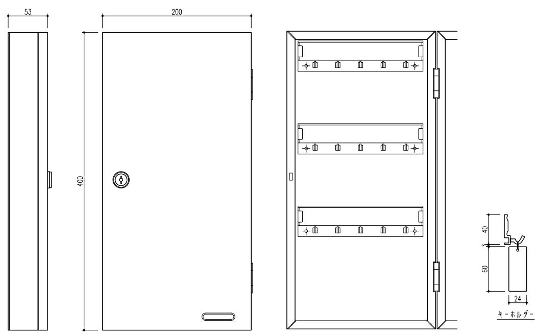 エースキーボックス FI-15 アイボリー　キープレート15枚付き　送料無料