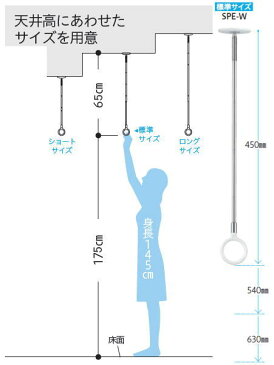 ホスクリーン　室内物干し金物 SPE型　標準サイズ2本セット