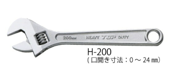 Rakuten - モンキーレンチ(モンキレンチ)　200ミリ　狭いところでも使える！メール便送料無料