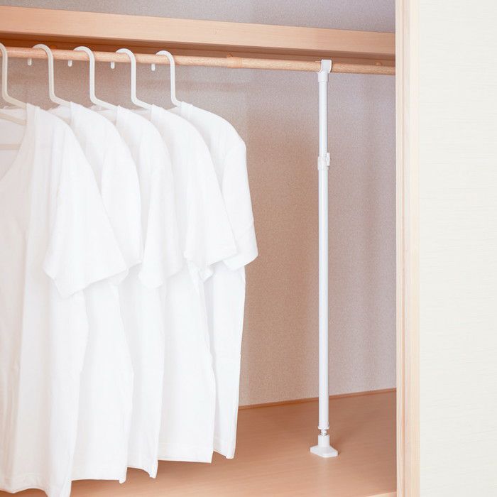 突っ張り棒 支え ポール 高さ69cm〜115cm つっぱり棒 支えポール 支え棒 支柱 支える ささえる 下から支える 賃貸 穴あけない おしゃれ つっかえ棒...