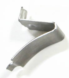 棚受け金具 ダボレール用ステンレス棚受け爪 単品 メール便可 棚DIY ラック作成 壁付け収納 おしゃれ キッチン 小さい場所 スリムな場所 tana