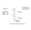 【ホスクリーン 木造・鉄骨への取付】ジカ付パーツ HP-23B/HP-23(ステン生地) 2袋セット メール便OK!