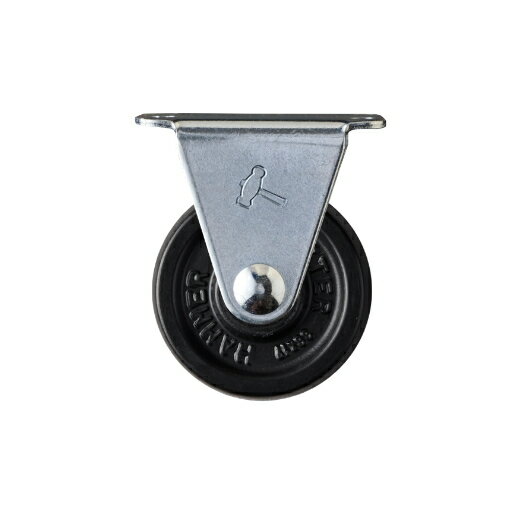 ハンマーキャスター　38ミリ 前後にのみ動く「固定式」ネジ付 152-230