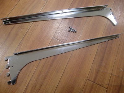 棚受け金具 ウッドブラケット 呼び名450（実寸法457ミリ）A-32 A-33左右セット 木...