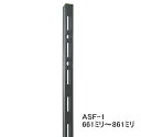 ASF-1 チャンネルサポート 661ミリ〜861ミリ(50ミリ単位でのカットオーダー品 必ずご希望の長さをお選びください)Aブラック 黒 棚受けレール ガチャ...