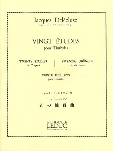 ドゥレクリューズ　：　ティンパニのための20の練習曲（ティンパニ　エチュード）　アルフォンス・ルデュック出版