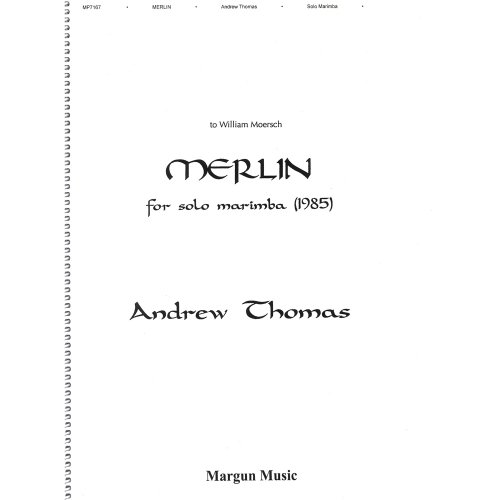アンドリュー・トーマス　：　マーリン　ソロマリンバのための（マリンバソロ）　マーガン音楽出版