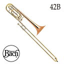 BACH : TENOR BASS TROMBONE 42B GB世界のオーケストラプレイヤーのスタンダードとして不動の名声を誇る太管テナーバストロンボーン。内径が13.90ミリの太ボアのスライドと豊かで遠鳴りがする8-1/2インチのハンドハンマードの1枚取りベルは、広いダイナミックレンジで暖かくて力強い音色を生み出します。Fアタッチメントには、心地良い抵抗感と密度の濃い締まった音色をもたらすトラディショナルラップのロータリーバルブが採用されています。■ベルGB：このモデルのベルに使用されているゴールドブラスは、　　 銅の割合が多い真鍮で、イエローブラスよりも赤みがかった色合いをしています。　　 イエローブラスよりも暖かくて柔らかい感じの音を持っています。■仕様・調子：B♭/F・ベル：8-1/2"・ボア：13.90mm（太管）・バルブ：ロータリー・バルブ・Fアタッチメントレイアウト：トラディショナル・仕上げ：ラッカー仕上げ■付属品・Bach太管 マウスピース　6-1/2A・バック：バルブオイル・バック：トロンボーン　スライドクリーム・スーパースリック：キィ＆ローターオイル・バック：チューニングスライド＆コルクグリス・野中貿易：ポリッシングクロス・純正ケース・ウィットナー：メトロノーム：スーパーミニ　タクテル　（色は在庫のある物から順次発送して行きます）■保証・野中貿易保証一年間(全国の楽器店にて有効です。)　※凹み・自損による調整は対象外となりますのでご了承ください。小田桐寛之氏おススメ品初めてBACHを手にするならコレ（42Bシリーズ）！初心者から上級者まで、すべての方にお勧めです。