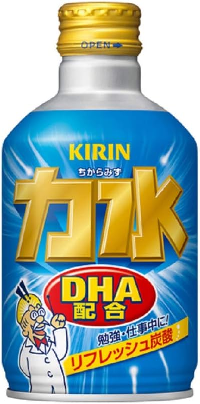 キリン 力水 300ml 24本 缶 DHA 炭酸飲料 炭酸 リフレッシュ k清涼飲料