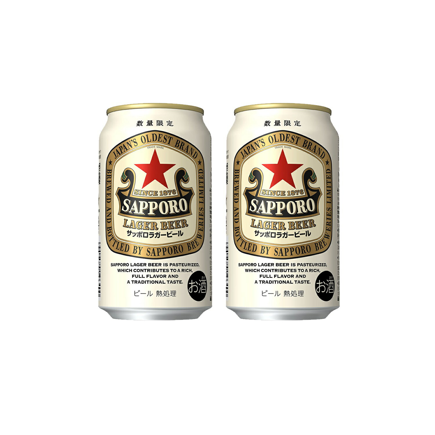 ギフト プレゼント クリスマス 父の日 家飲み ビール サッポロ ラガービール 350ml缶 6缶パック×4入 2ケース48本入り サッポロビール 送料無料のサムネイル