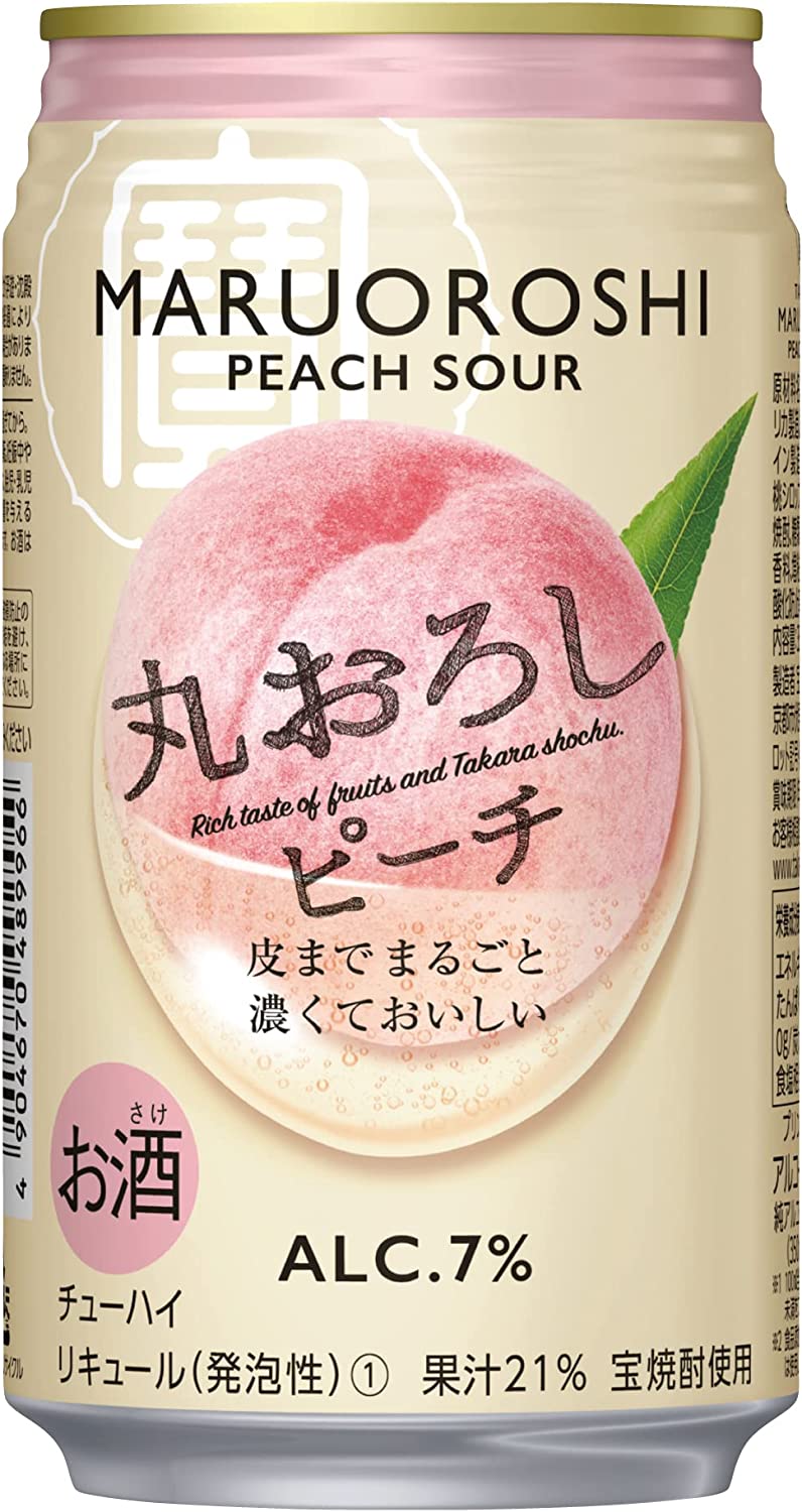 ギフト プレゼント クリスマス 父の日 家飲み リキュール 缶チューハイ 宝 丸おろしピーチ 350ml缶 1ケース 24本入 宝酒造