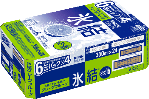 1回のご注文で2ケースまで送料1ケース分 ギフト プレゼント クリスマス 父の日 家飲み ヤマト運輸 キリン氷結 グレープフルーツ350ml缶 24本入り ケース売り