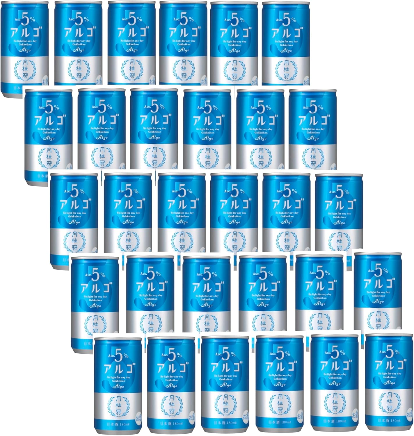 日本酒 アルゴ 5.0 アルミ缶 180ml × 1ケース / 30本 月桂冠 人気