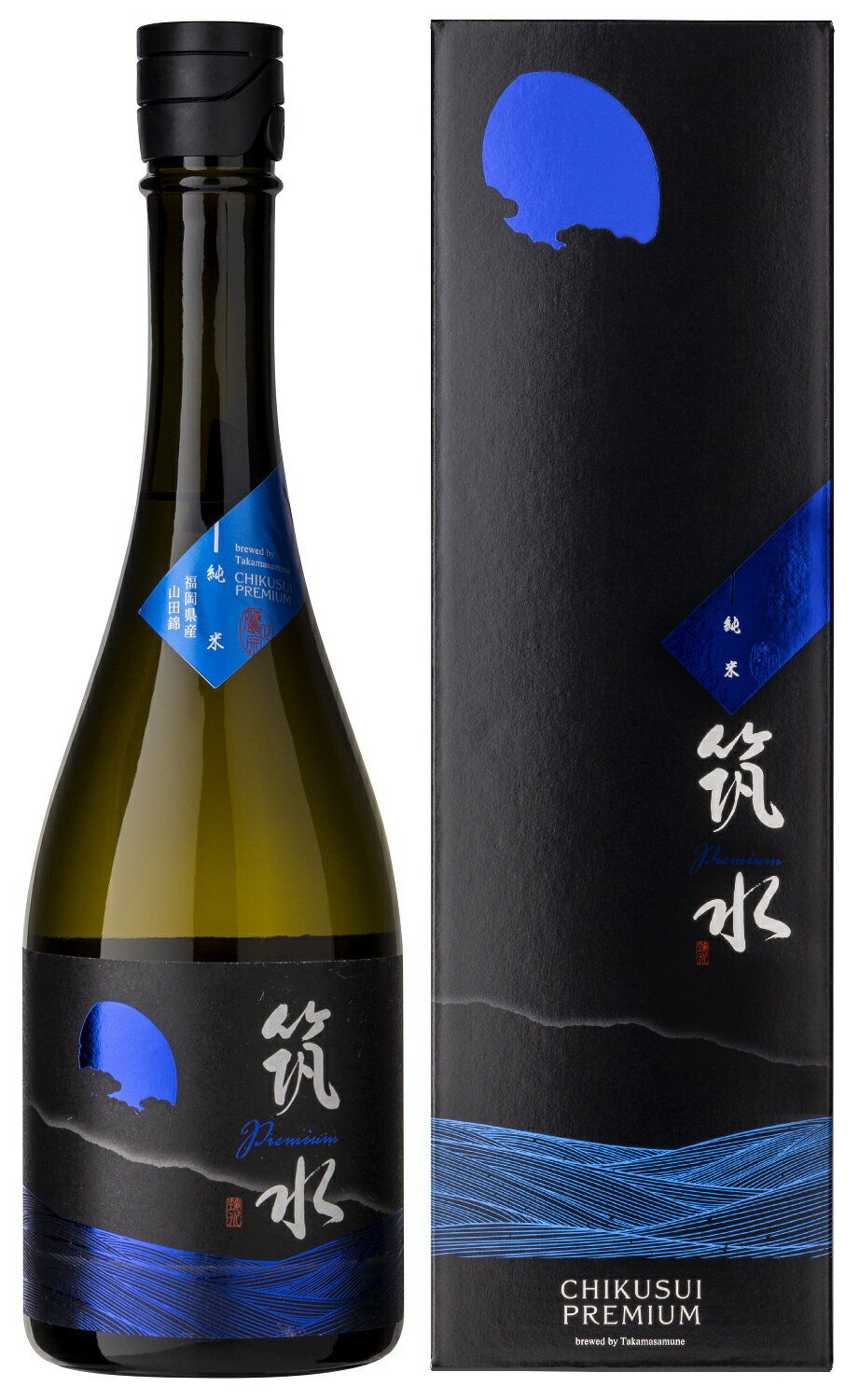 日本酒 純米酒 筑水プレミアム 純米酒 720ml 瓶 化粧箱付 1本 福岡県 鷹正宗