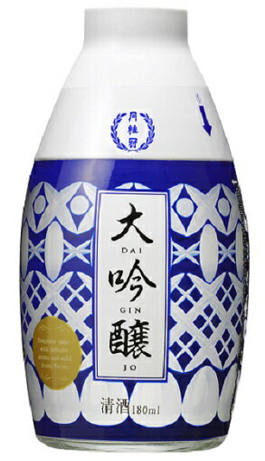 日本酒 おちょこ付大吟醸 180ml瓶 1ケース30本入りケ