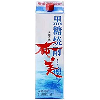 楽天おいしく飲呑会北海道 沖縄と離島除く。 ヤマト運輸人気商品 本格黒糖焼酎 25°奄美パック 1.8L 6本（1ケース） 奄美酒類 鹿児島県