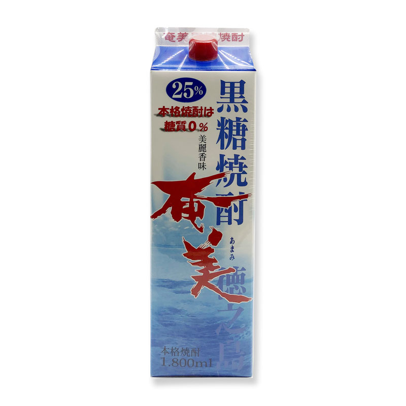 黒糖焼酎　奄美　紙パック　25度/1800ml　徳之島