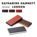 【あす楽】 KATHARINE HAMNETT キャサリンハムネット 長財布 ロング ウォレット かぶせ 札入れ 小銭入れ カード収納 牛革 軽量 おしゃれ かっこいい メンズ レディース 男女兼用 COLOR TAILORED 490-58706 【父の日】 【ギフト】【最強開運日】【謹賀新年】