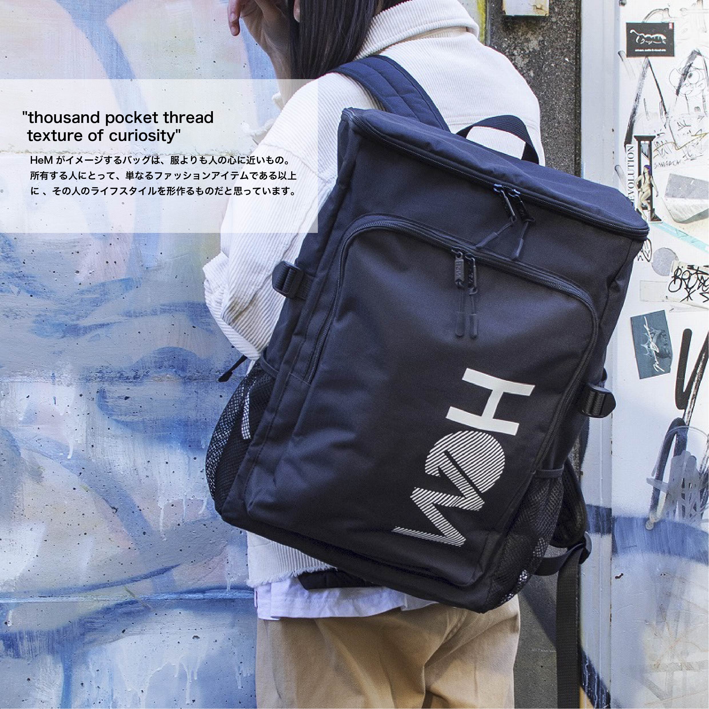 【あす楽】HeM ヘム リュックサック スクエアデイパック バックパック BOXリュック...