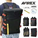 【あす楽】AVIREX アビレックス スクエアリュック ボックスリュック バックパック デイパック ターポリン 撥水 20L 背負いバッグ スクールリュック タウンカジュアル スポーツ アウトドア メンズ レディース 男女兼用 スーパーホーネットシリーズ AVX593【クリスマス】