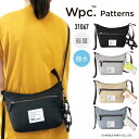 Wpc. Patterns ダブリュピーシー ショルダーバッグ サコッシュバッグ ショルダー バッグ ミニバッグ ミニショルダー ポーチ付き シンプル アクアス...