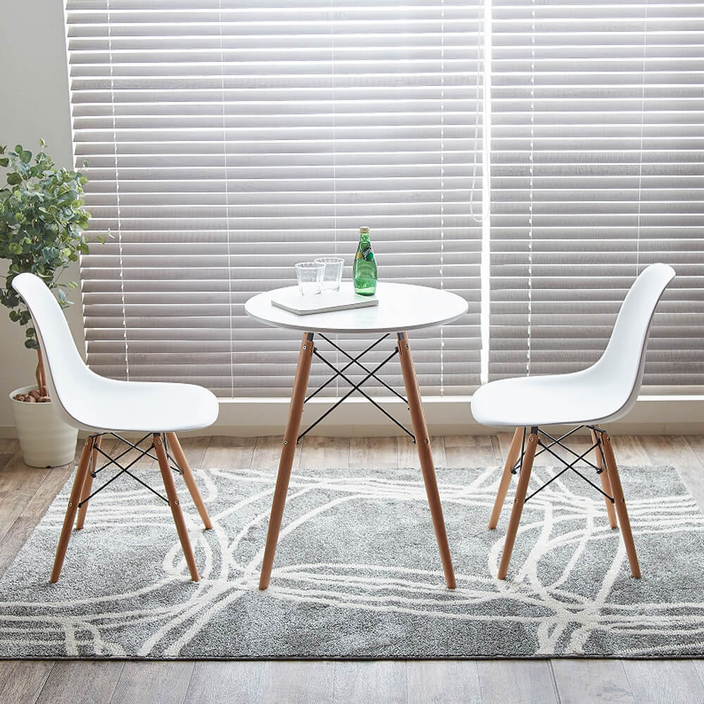 円形ダイニングテーブル ダイニング ダイニングテーブル 円形 レトロ ダウェルレッグ イームズ Eames モダン 送料無料 おしゃれ ホワイト ナチュラル シンプル 北欧 レトロ 西海岸 ミッ