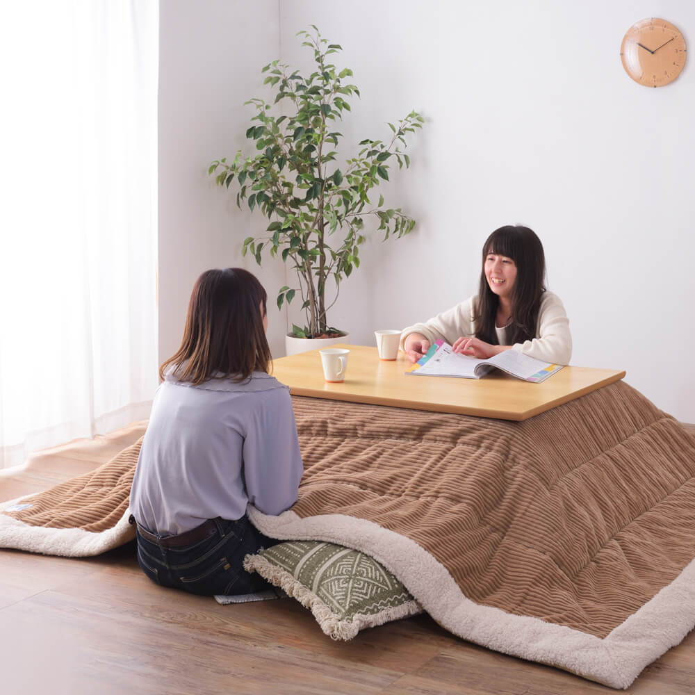 【楽天 スーパーSALE★ポイント10倍】 薄掛けこたつ布団 長方形タイプ こたつ布団 こたつ ふとん 長方形 190cm 230cm コーデュロイ ヴィンテージ 西海岸 おしゃれ 柄 省スペース 薄掛け ナチュラル シンプル 北欧 レトロ 西海岸 [3]