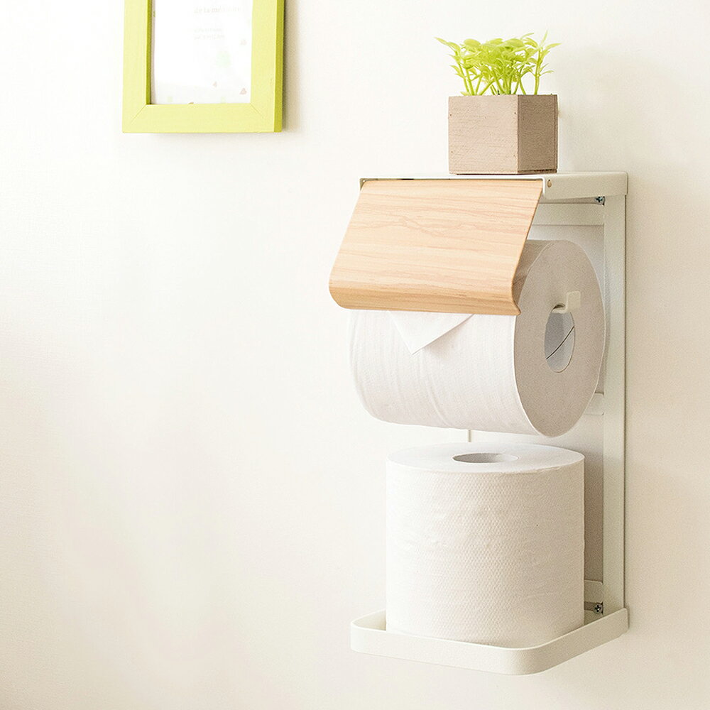 トイレットペーパーホルダー 完成品 トイレットペーパーホルダー 2色対応 トイレットペーパー 縦型タイ..
